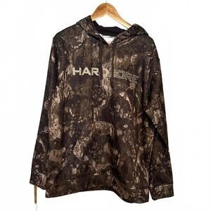Hardcore Camo Men’s Hoodie | Size Large | Olive Tan Green Black Veil Camo